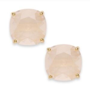 NWT Kate Spade Small Square Light Pink Stud Earrings